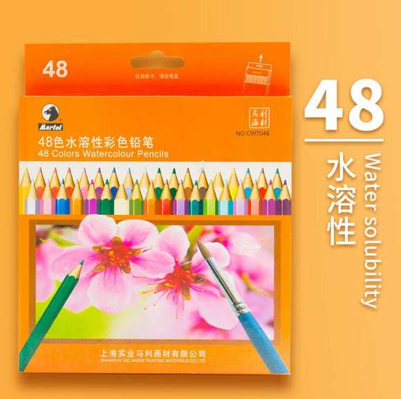 48色水溶性彩色铅笔 48 Colors Watercolour Pencils