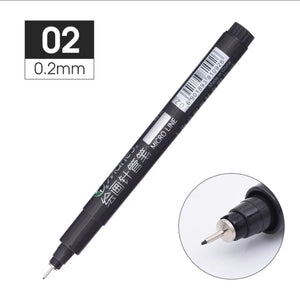 马利勾线笔 绘画针管笔 绘图笔 描边笔 Micro Line 0.2