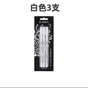 马利高光笔 白色 Highlight Pen White 0.8mm 3pcs