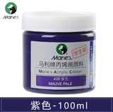 马利丙烯颜料100ml罐装 紫色 Marie’s Acrylic Color Mauve Pale 439