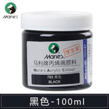 马利丙烯颜料100ml罐装 黑色 Marie’s Acrylic Color Black 793