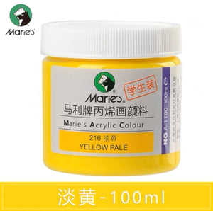 马利丙烯颜料100ml罐装 淡黄 Marie’s Acrylic Color Yellow Pale 216