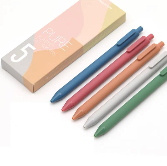 莫兰迪系列 彩色中性笔 5支装  KACO Gel Ink Pens Morandi I