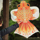 自然造物亲子DIY手工玩具金鱼风筝材料包创意装饰纸鸢儿童礼物