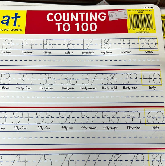 Write-a-Mat - Counting to 100
