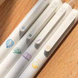KACO菁点学科笔ST笔尖按动式中性笔水笔可换替芯学生考试刷题笔